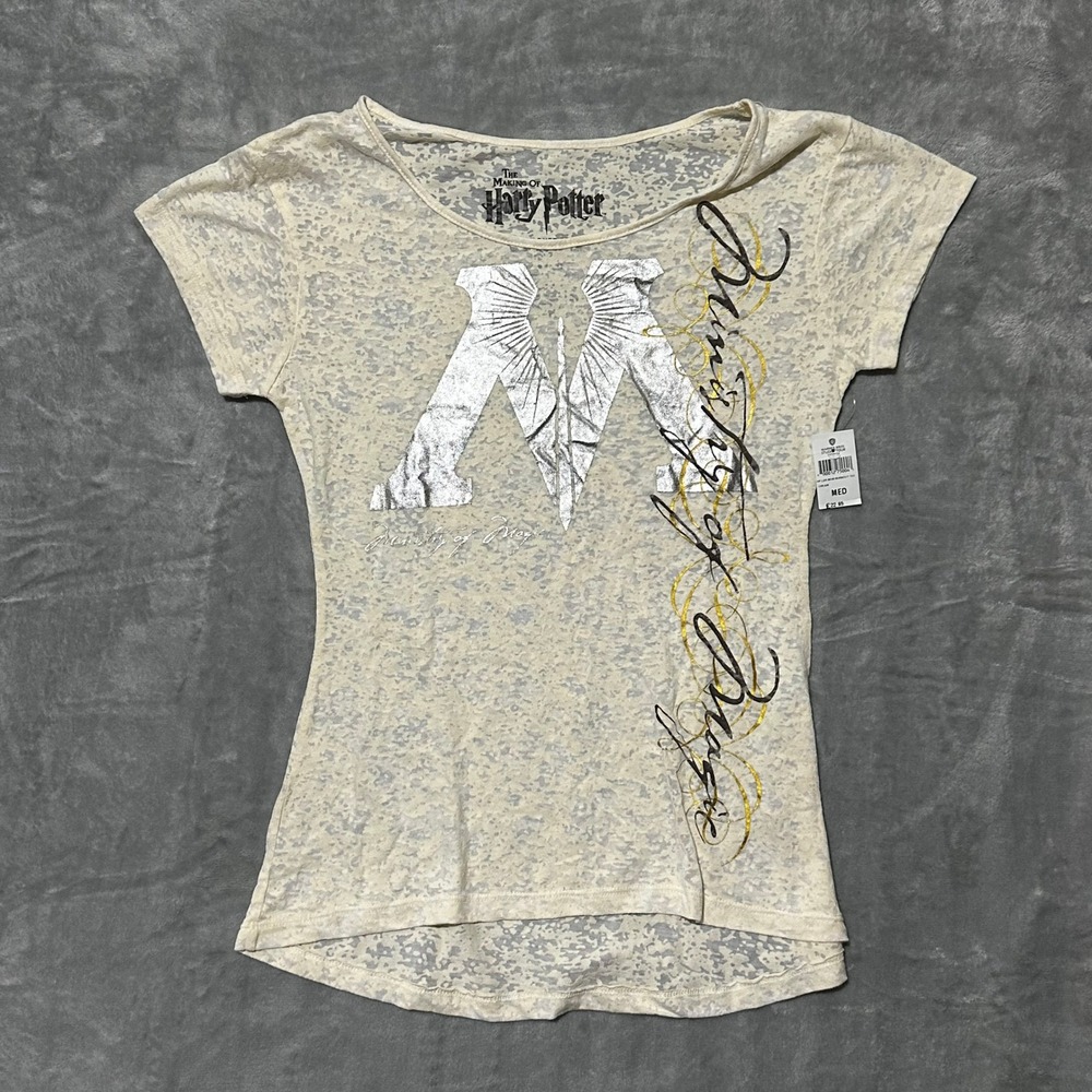 Warner Bros Studio Tour London Harry Potter Ministry of Magic Burnout Tee Medium
